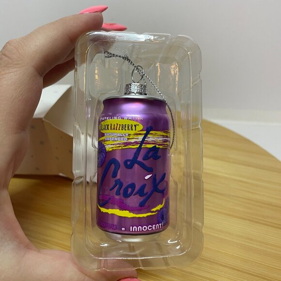 Lacroix Black Razzberry Purple Christmas Ornament Sparkling Water Can Holiday - Picture 2 of 6